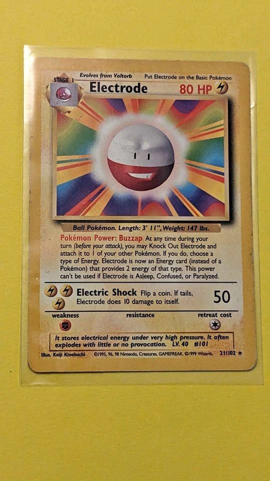 Electrode #21 Pokemon Base Set