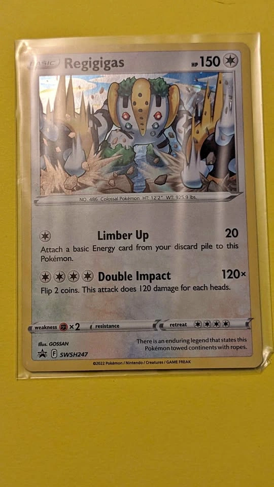 Regigigas #SWSH247 Pokemon Promo [Cosmo Holo]
