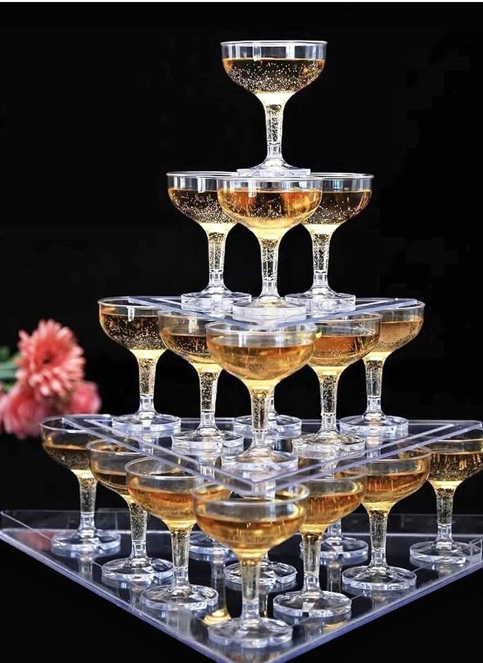 30pcs Champagne Tower Glasses