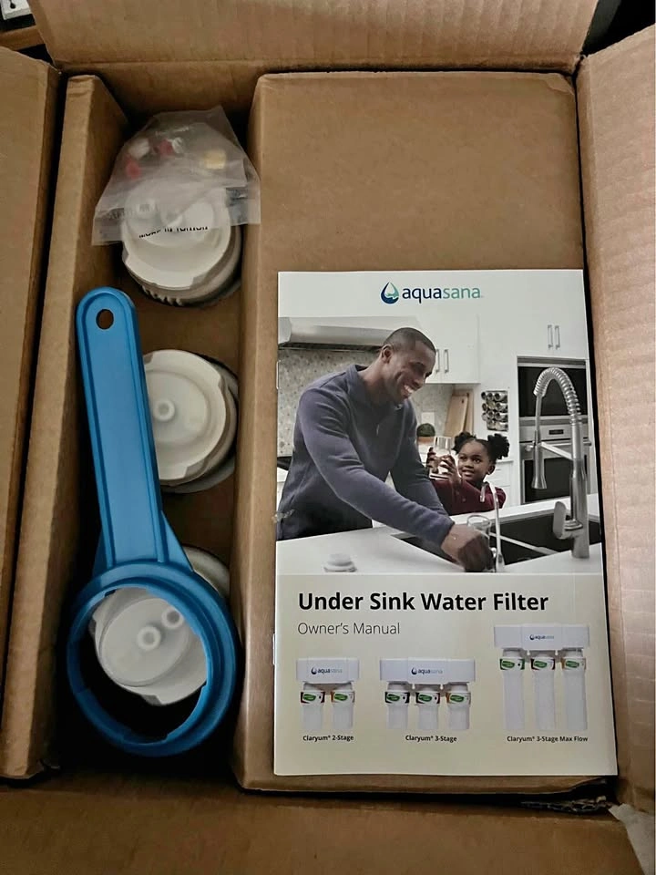 Aquasana 3-Stage Under Sink Water Filter System - Brushed Nickel