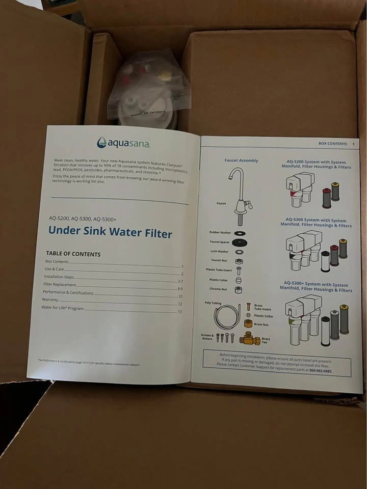 Aquasana 3-Stage Under Sink Water Filter System - Brushed Nickel - photo 2