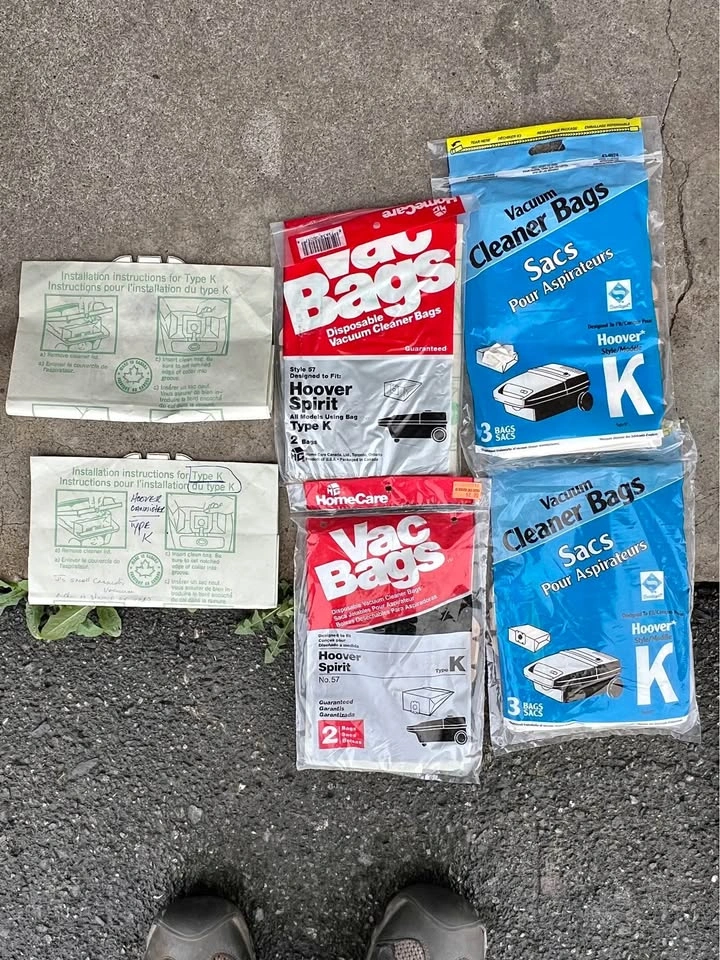 Hoover Canister Vac Bags (Type K, Spirit Models) - 12 Total