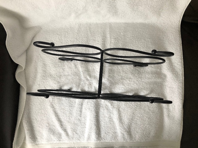 Black Metal Bottle Rack, Never Used (Brampton) - photo 4