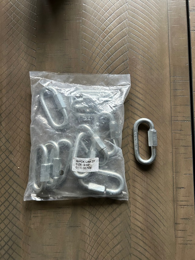 Quick Links, Bag of 10, 5/16”, Unopened (Brampton)
