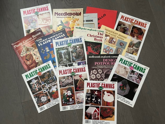 Plastic Canvas Pattern/Instruction Magazines, Vintage (Brampton)