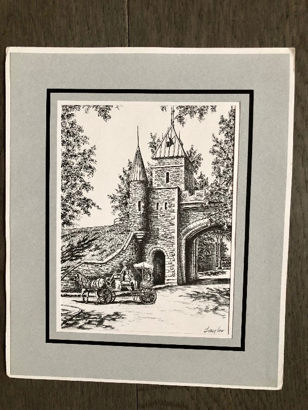 Prints of Quebec City, signed by Taylor, lot of 3. (Brampton) - photo 2