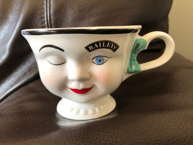 Bailey’s Ceramic Yum Winking Mug, never used