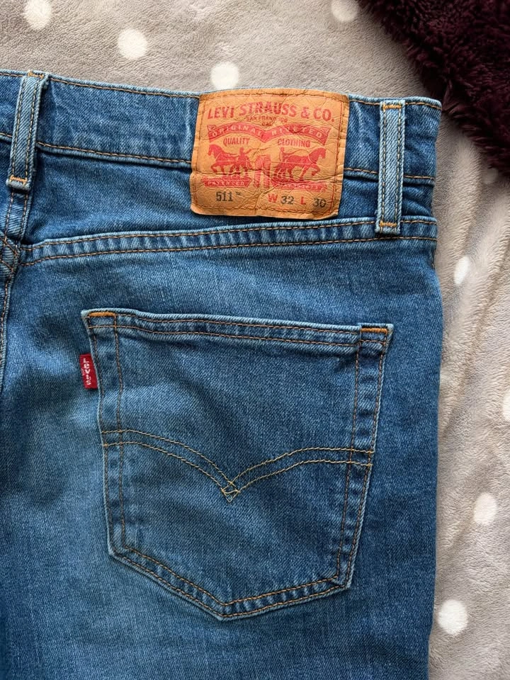 Men's Levi 511 Blue Jeans 32/30 - photo 2