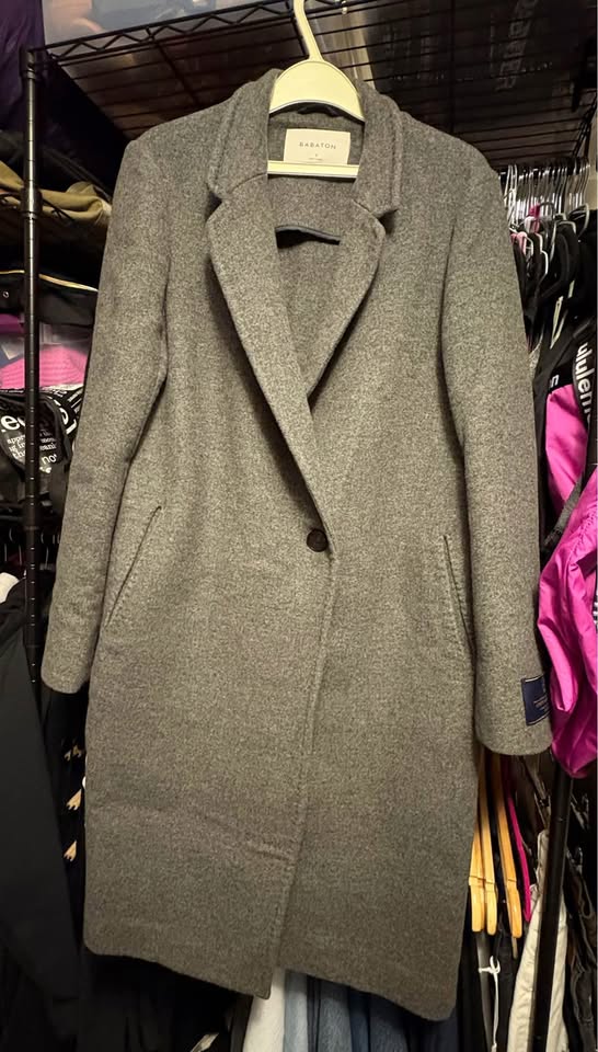 Aritzia Babaton Stedman Wool Coat - Charcoal Grey - photo 2