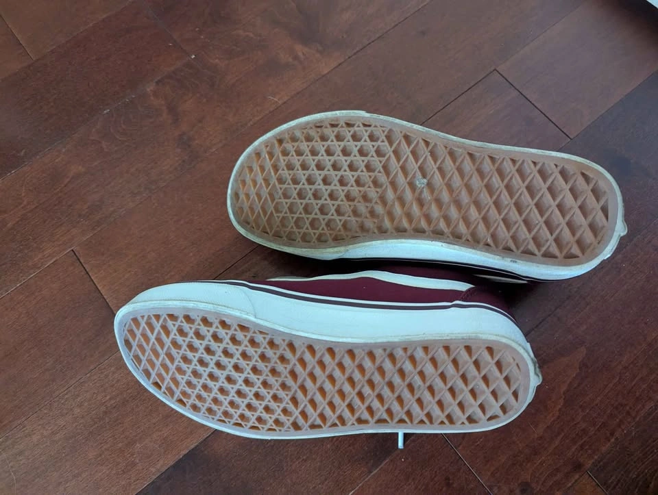 Burgundy Vans (size 6 US Women's) - photo 5