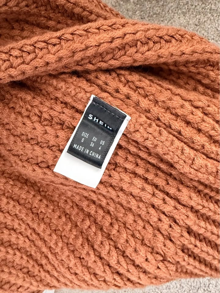 Oversized Knitted Cardigan - New - Brown/Rust - photo 2