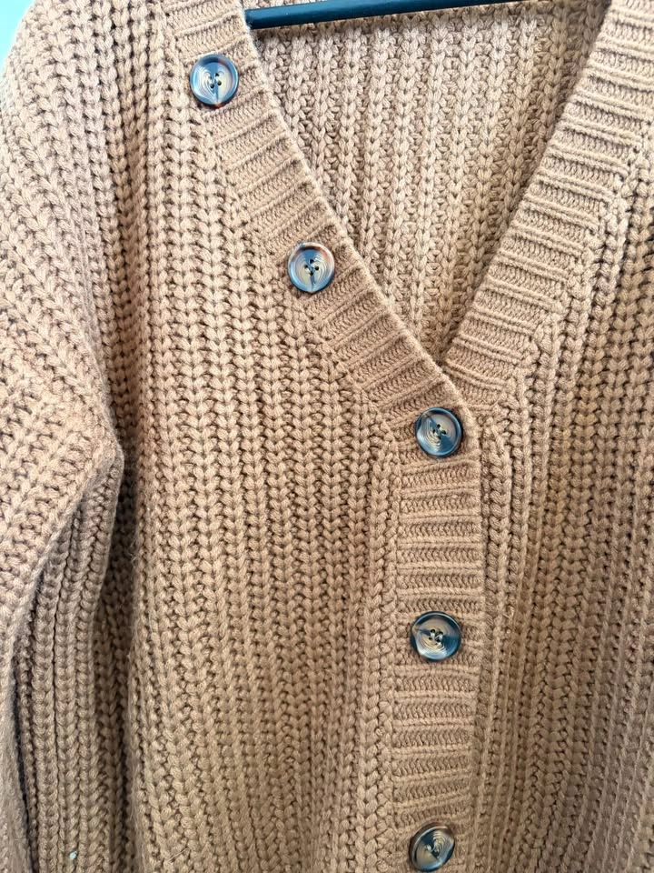 Oversized Knitted Cardigan - New - Brown/Rust - photo 3