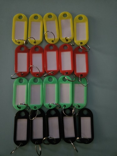 20 Key Tags with Rings