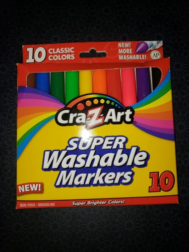 NEW Cra-Z-Art Classic Super Washable Markers 10 in Pack