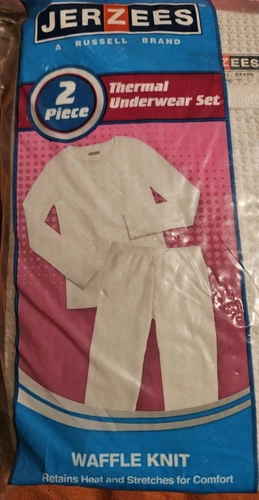 ERZEES 2 Piece Thermal Underwear Set Size 10-12 L