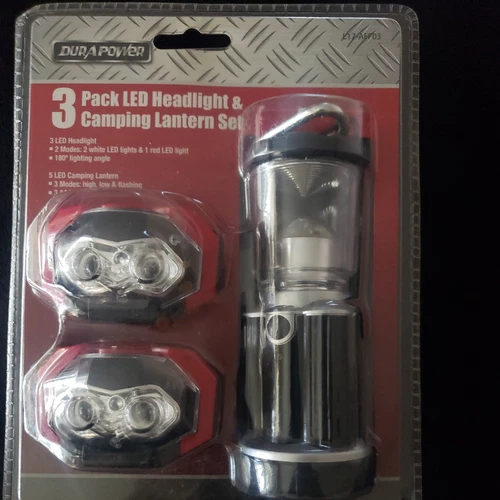 3 Pack LED Headlight and Camping Lantern Set
