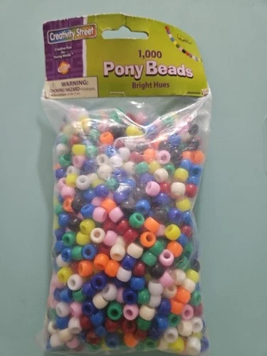 ChenilleKraft Creativity Street Pony Beads - 1 Pack Assorted