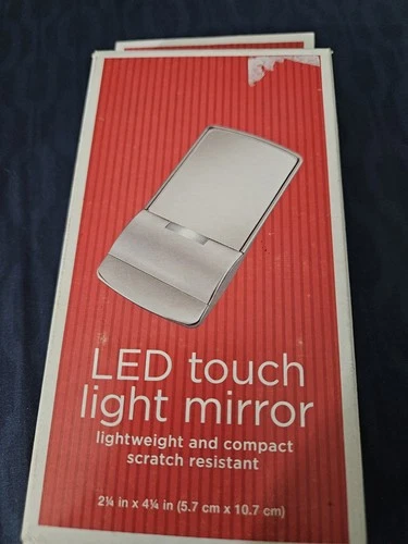 LED Touch Light Mirror - Lightweight, Compact, Scratch Resistant