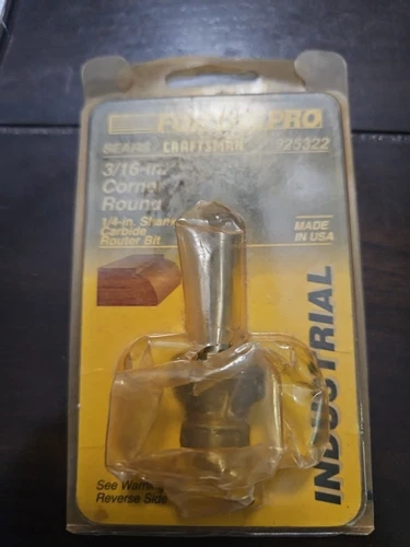 Craftsman 3/16" Corner Round Router Bit