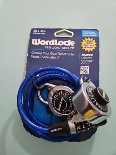 WordLock Combo - Cable Lock and 2 Padlocks