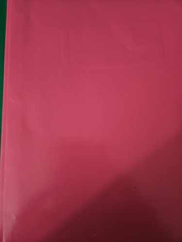 2 Pocket Pink Paper Folders with Prongs & Card Holders