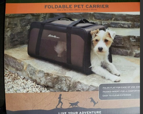 Eddie Bauer Foldable Pet Dog Carrier (fits up to 10 lbs)