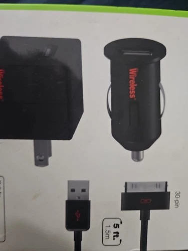 Just Wireless USB Car & Wall Chargers for Apple 5W 30-Pin