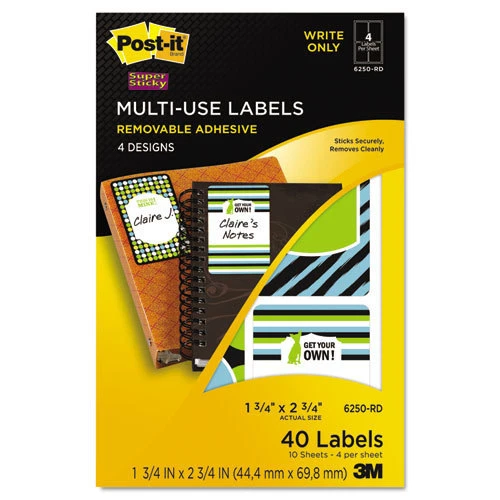 3M 6250RD Multi-Use Labels