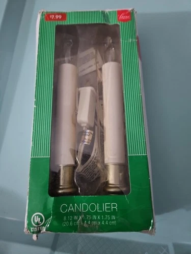 Window Candoliers 2-pk Plug-In Brass Candlestick