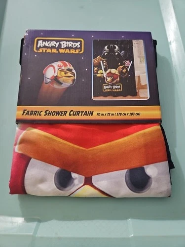 Angry Birds Star Wars Shower Curtain 70x72 + Hooks