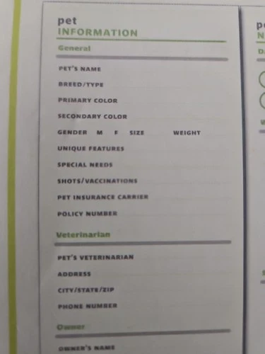 Real Simple Pet Organizer Stores Medical Records Vets Etc.. - photo 3