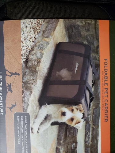 Eddie Bauer Foldable Pet Carrier fits up to 10 lbs