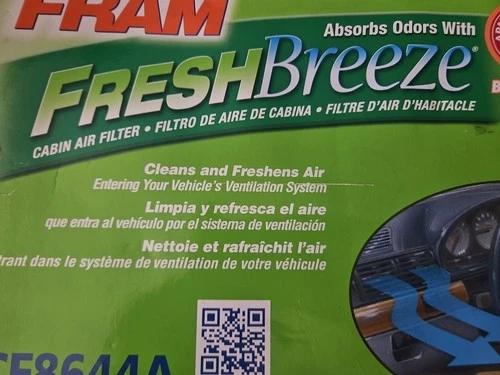 FRAM FRESH BREEZE CF8644A CABIN AIR FILTER
