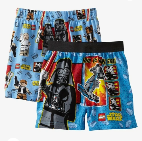 AME Sleepwear Little Boys' Star Wars 2 Pack Boxers Size 6