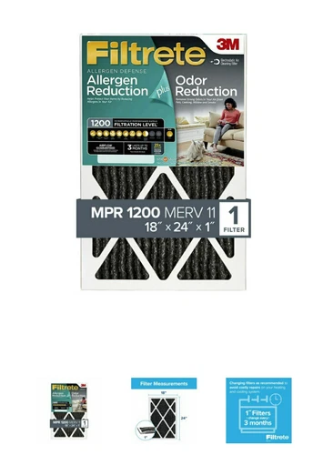 3M Filtrete 18x24x1 Allergen & Odor Reduction Filter