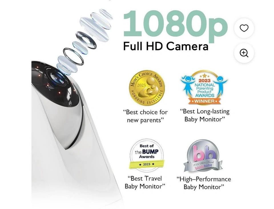 Momcozy Baby Monitor BM01, 1080P HD Video, Night Vision - photo 5