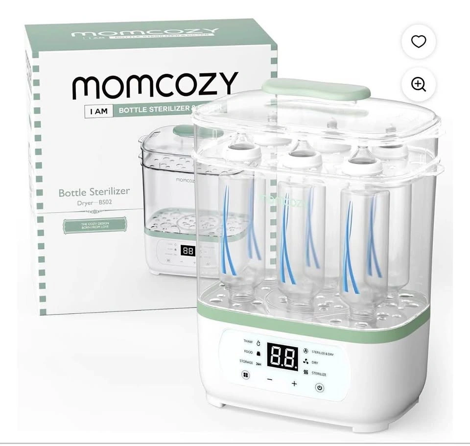 Momcozy Bottle Sterilizer and Dryer, 8-in-1 Electric Steam Baby