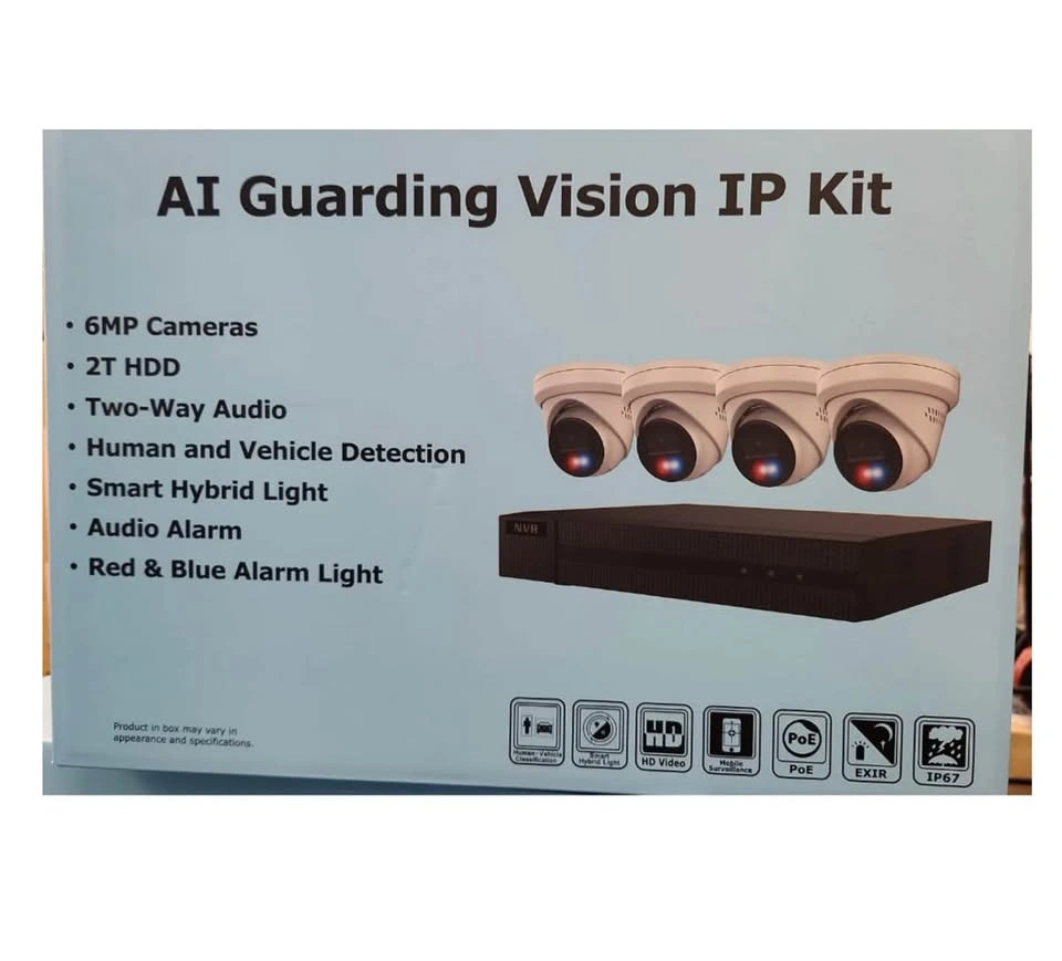 Al Guarding Vision 4ch IP Security Camera Kit - photo 2