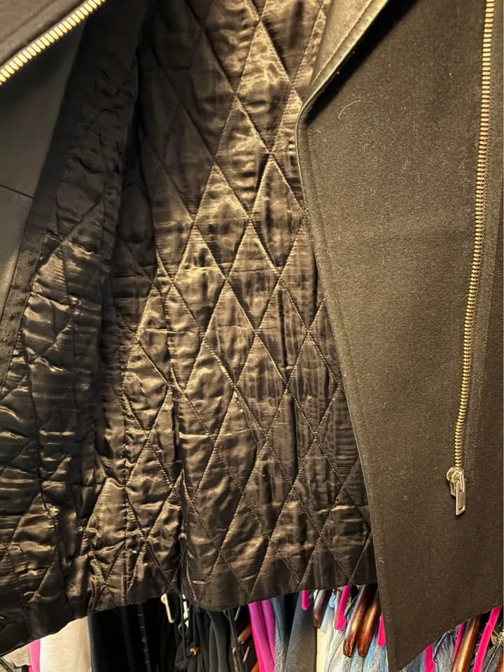 Aritzia Wilfred Free Fei Wool/Leather Coat- Size Small image indicator(5)