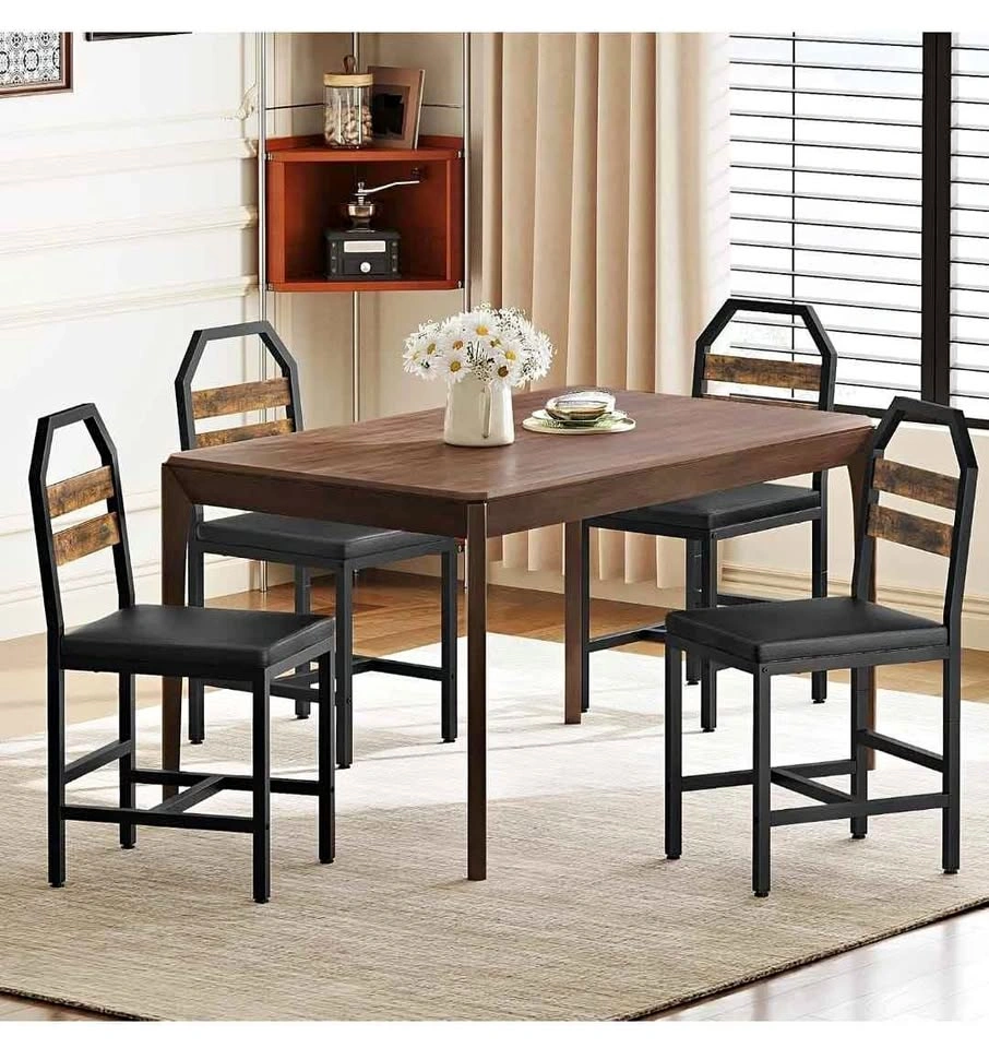 Dining Chairs Set of 4, Kitchen Chairs with Back Support