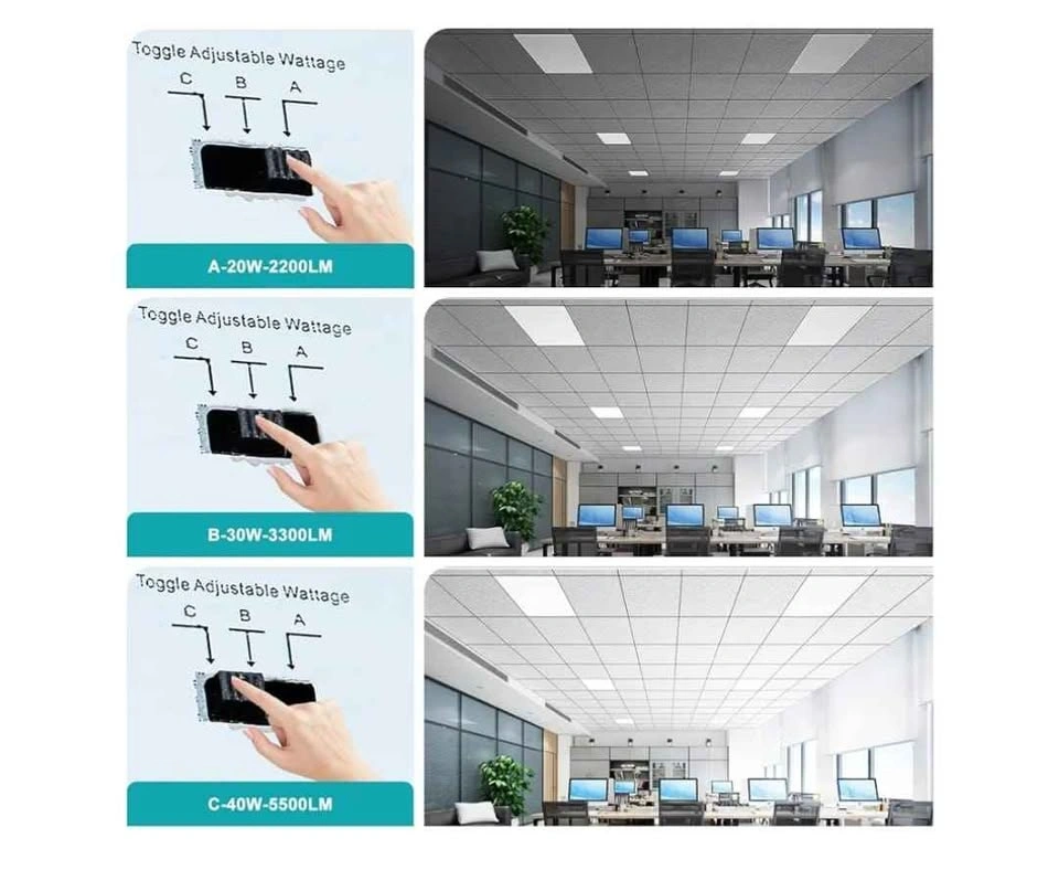 2-Pack 2x2 LED Flat Panel Light - photo 4