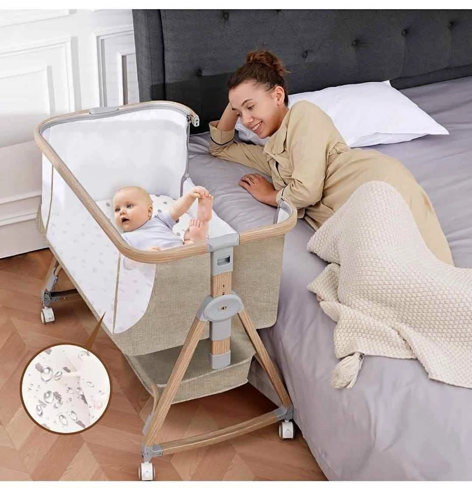 Baby Bassinet Bedside Sleeper with Sheets & Mattress