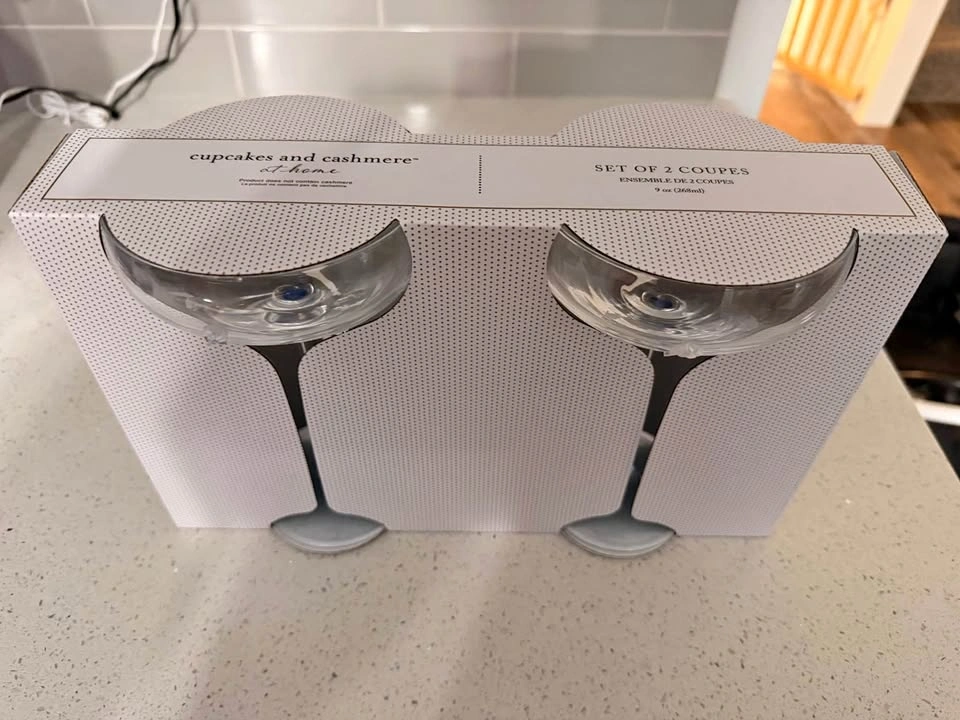 Dessert Glass Cups Set (Set of 2) – New in Box