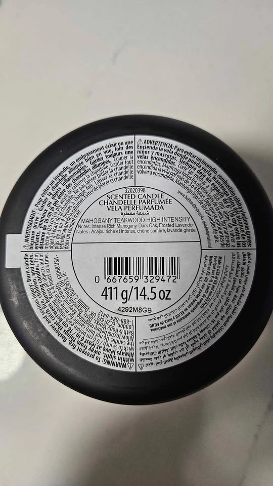 Bath & Body Works Mahogany Teakwood 3-Wick Candle - photo 4