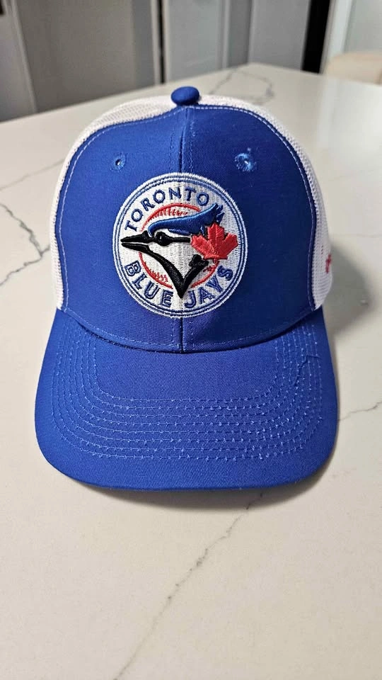 Toronto Blue Jays Baseball Cap Blue White Trucker Hat