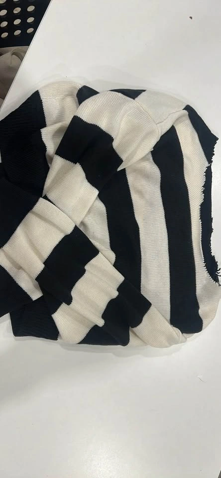 Black and White Striped Sweater - photo 2