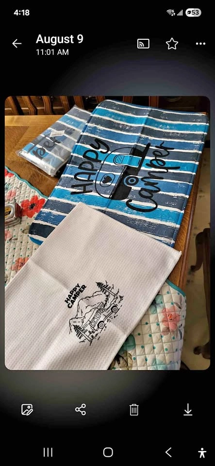 Happy Camper Mat & Towel Set