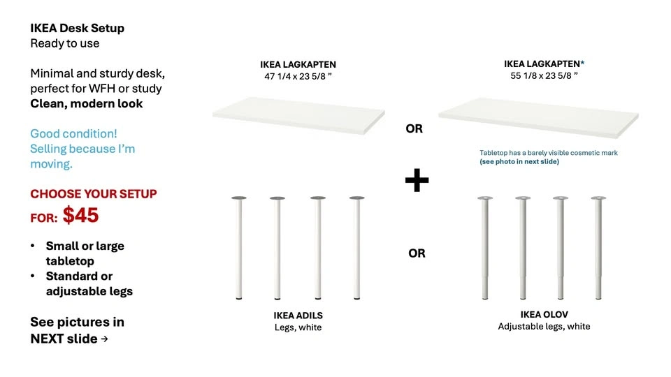 IKEA Desk Setup - photo 2