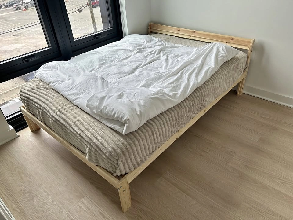 IKEA NEIDEN Bed Frame + LURÖY Slats (Full)