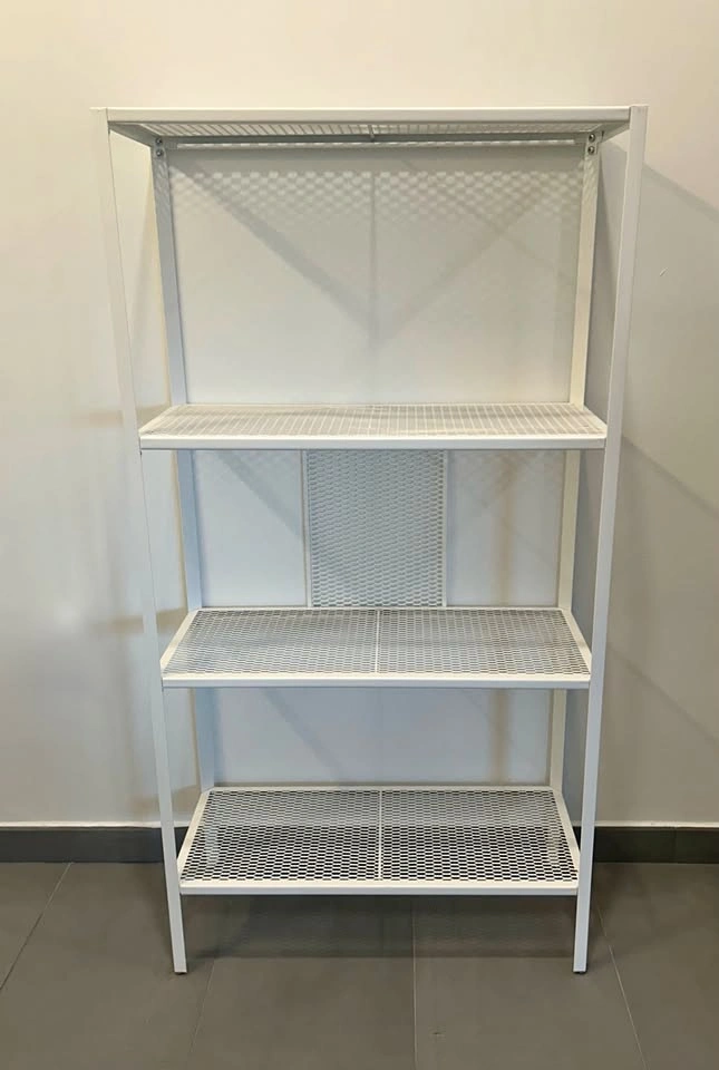 IKEA BAGGEBO metal shelf (white)